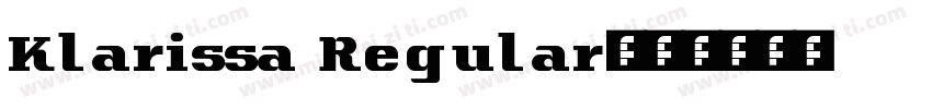 Klarissa Regular字体转换